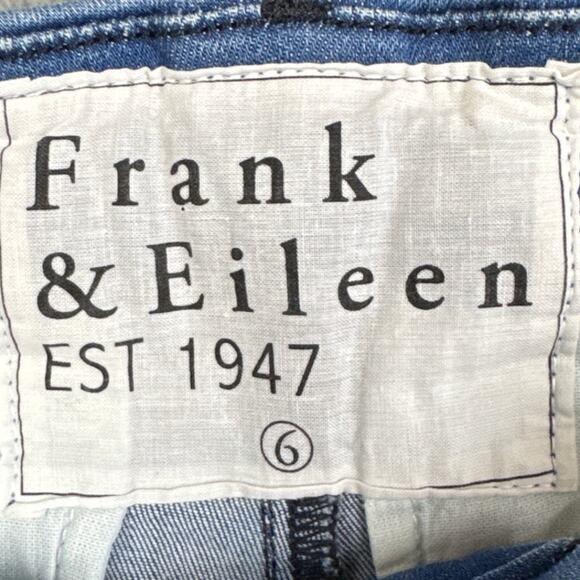 Frank & Eileen Womens Wicklow Jeans Trouser Style Raw Hem Stretch Denim Size 6 - Picture 9 of 11